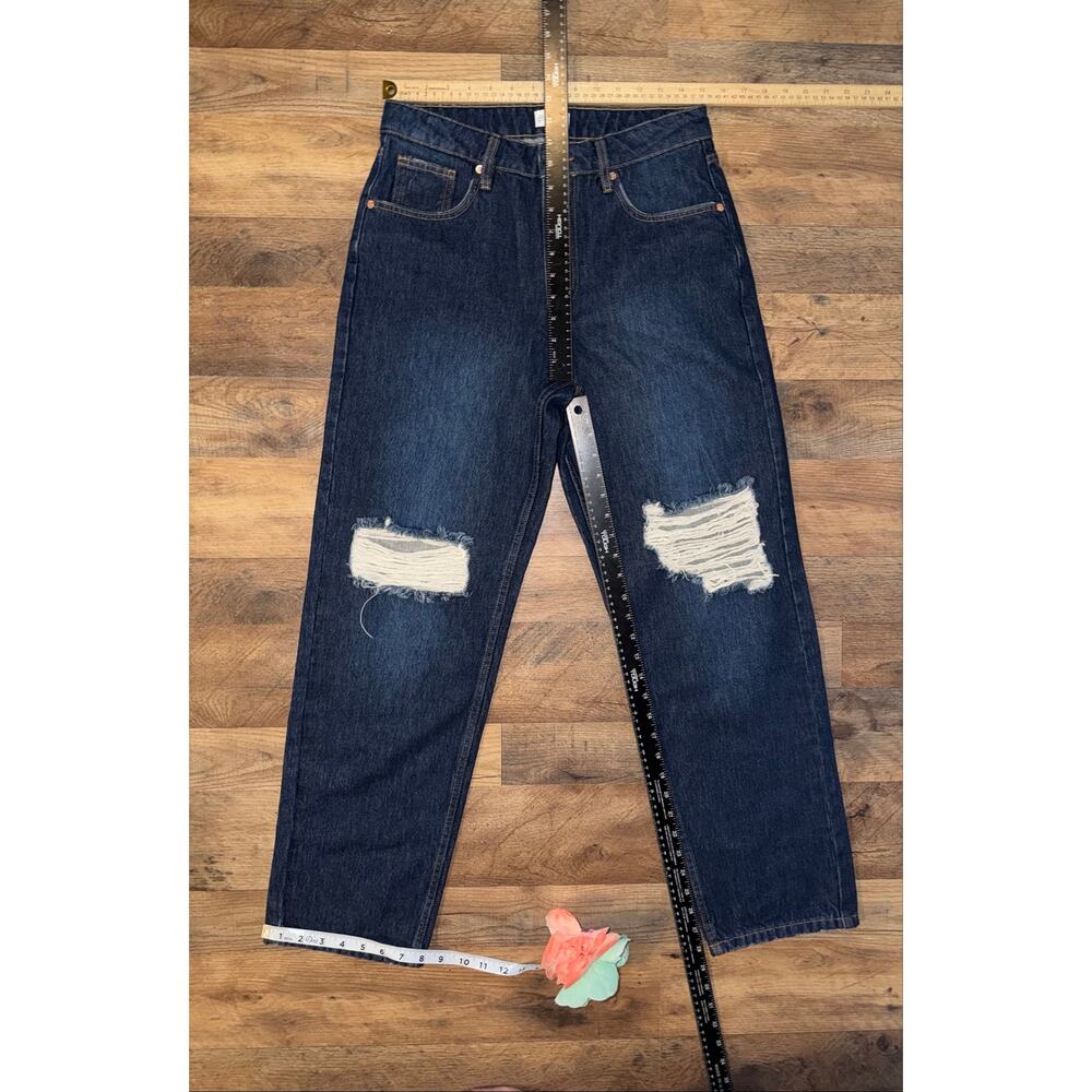 The drop women’s distressed Luca high blue jeans - Picture 4 of 16